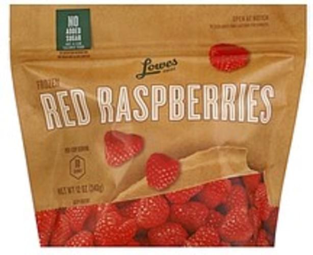 Lowes Foods Frozen, Red Raspberries - 12 oz