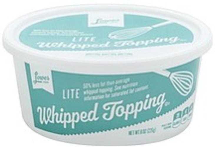 Lowes Foods Lite Whipped Topping 8 oz, Nutrition Information Innit