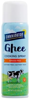 Carrington Farms Ghee, Grass-Fed Ghee Cooking Oil Spray - 5 oz