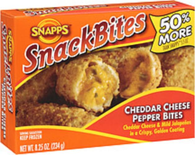 Snapps Snackbites Cheddar Cheese Pepper Bites Cheddar Cheese & Mild