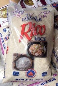 Rico Prime Fragrant Thai Jasmine Rice - 20 lb, Nutrition Information ...