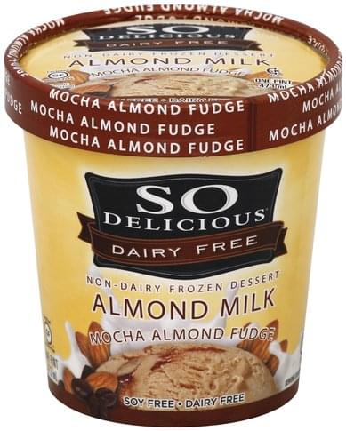 So Delicious Almond Milk, Mocha Almond Fudge Non-Dairy Frozen Dessert - 1 pt