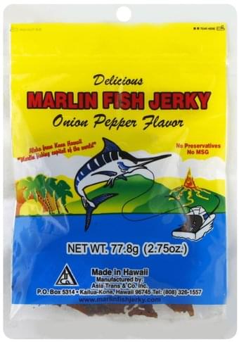 Kaimana Marlin, Onion Pepper Flavor Fish Jerky - 2.75 oz