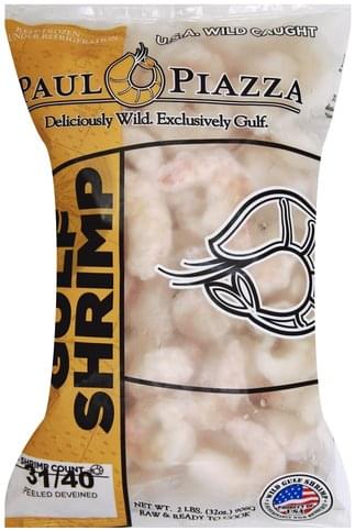 Paul Piazza Wild Caught Gulf Shrimp - 32 oz