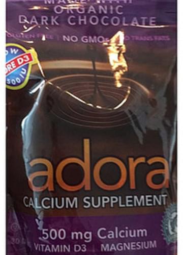 Adora Calcium Supplement made with Organic Dark Chocolate - 7 g
