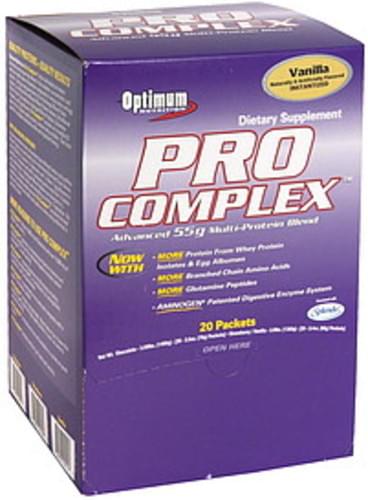 Optimum Vanilla Multi-Protein Blend - 20 ea