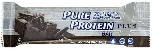 Pure Protein Plus, Mocha Brownie Protein Bar - 2.11 oz
