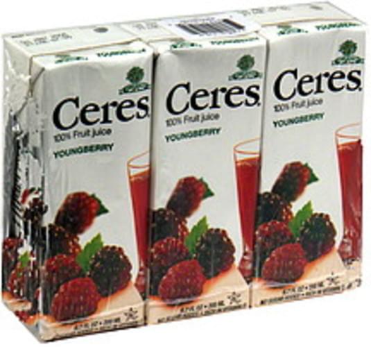 Ceres Youngberry Juice 3 ea, Nutrition Information Innit