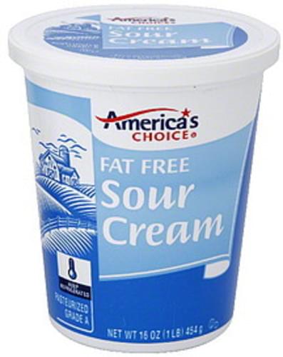 Americas Choice Fat Free Sour Cream - 16 oz