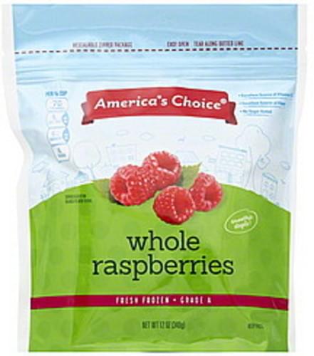 Americas Choice Whole Raspberries - 12 oz