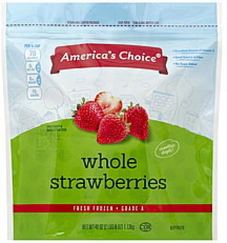 Americas Choice Whole Strawberries - 40 oz