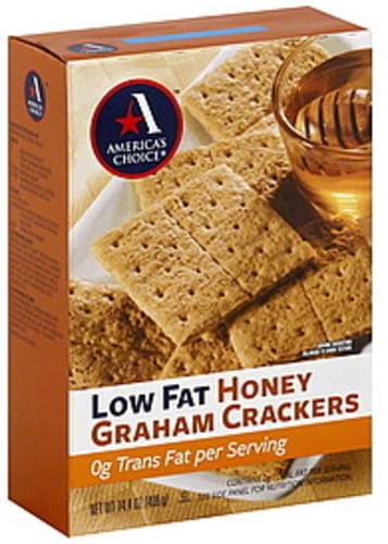 Americas Choice Low Fat, Honey Graham Crackers - 14.4 oz