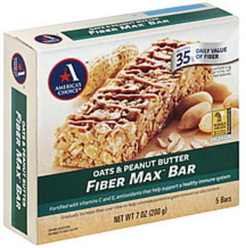 Americas Choice Oats & Peanut Butter Fiber Max Bar - 5 ea