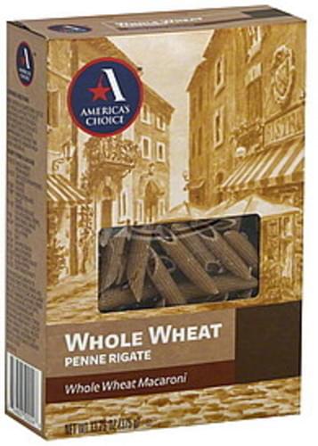 Americas Choice Whole Wheat Penne Rigate - 13.25 oz