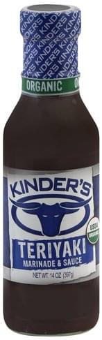 Kinders Organic Teriyaki Marinade Sauce - 14 Oz Nutrition Information Innit