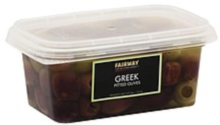 Fairway Greek, Pitted Olives 8 oz, Nutrition Information Innit