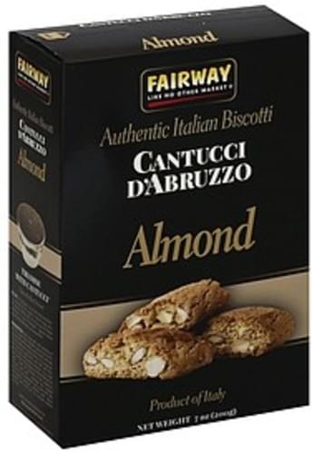 Fairway Italian Cantucci D Abruzzo Almond Biscotti 7 Oz Nutrition Information Innit