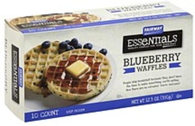 Fairway Blueberry Waffles 10 ea, Nutrition Information Innit