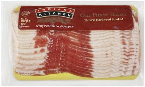 Indiana Kitchen Natural Hardwood Smoked Bacon 16 Oz Nutrition