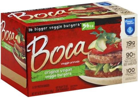 Boca Original Vegan Veggie Burgers - 16 ea