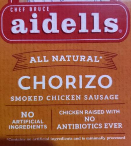 Aidells Chorizo Smoked Chicken Sausage - 12 oz, Nutrition Information