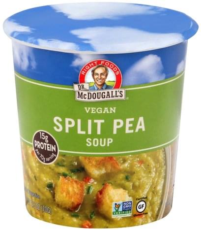 Dr McDougalls Vegan, Split Pea Soup - 2.5 oz