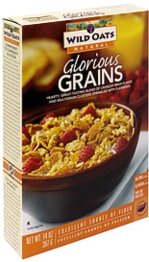 Wild Oats Glorious Grains Bran Flakes and Multigrain Clusters with Flaxseeds - 14 oz