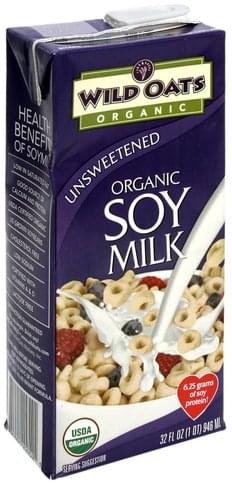 Wild Oats Unsweetened Soymilk - 32 oz