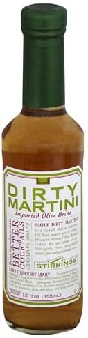 Stirrings Non-Alcoholic, Dirty Martini Cocktail Mix - 12 oz