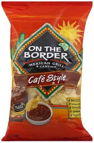On The Border Cafe Style Tortilla Chips - 12 oz, Nutrition Information ...