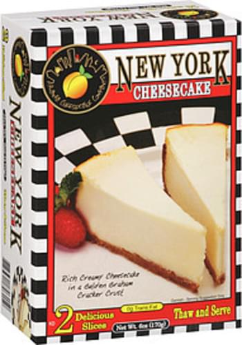 Atlanta Cheesecake Company New York Cheesecake - 6 oz, Nutrition