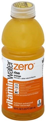 Vitaminwater Nutrient Enhanced, Rise, Orange Water Beverage - 20 oz