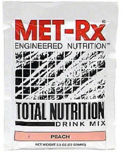 MET Rx Peach Total Nutrition Drink Mix - 2.5 oz
