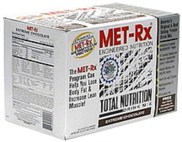 MET Rx Extreme Chocolate Total Nutrition Drink Mix - 20 ea