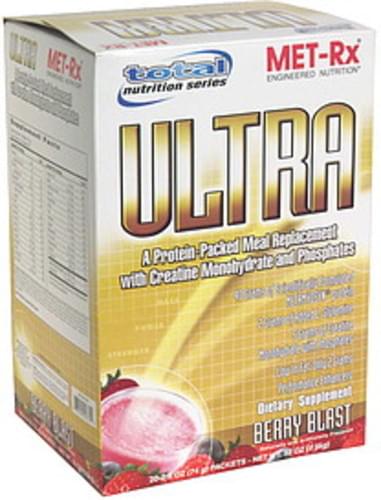 MET Rx Berry Blast Meal Replacement - 20 ea