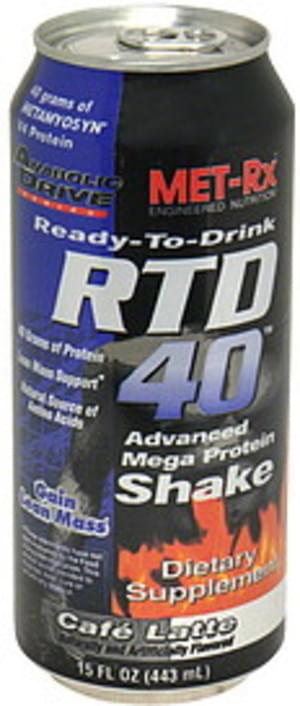MET Rx Cafe Latte Advanced Mega Protein Shake - 15 oz