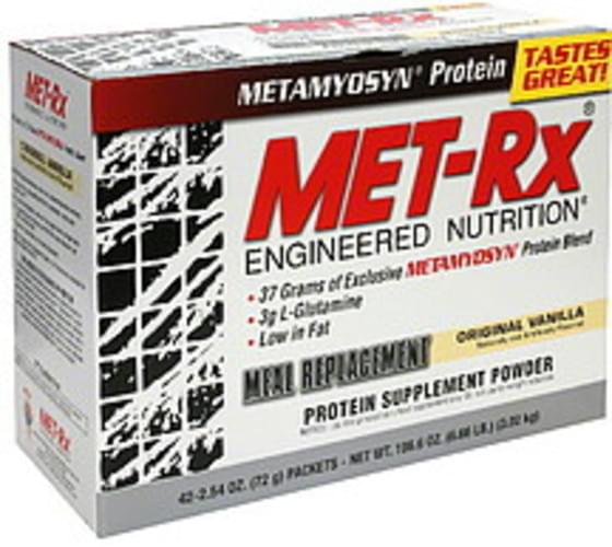 MET Rx Original Vanilla Meal Replacement Powder 42 ea, Nutrition