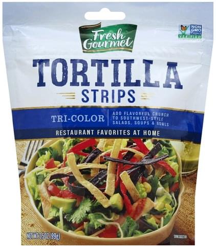 Fresh Gourmet Tri-Color Tortilla Strips - 3.5 oz