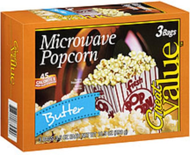 Great Value Microwave Butter Popcorn 3.5, Nutrition Information Innit