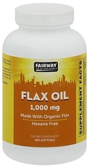 Fairway 1000 mg, Softgels Flax Oil - 180 ea
