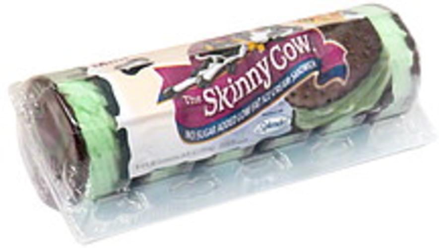 Skinny Cow No Sugar Added Low Fat Ice Cream Sandwich, Mint No Sugar