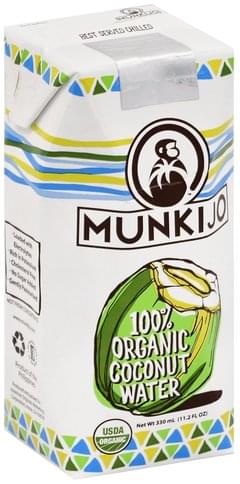 Munkijo 100% Organic Coconut Water - 11.2 oz
