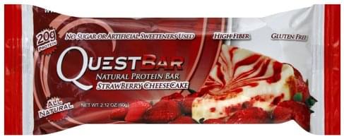 Quest Bar Natural, Strawberry Cheesecake Protein Bar - 2.12 oz