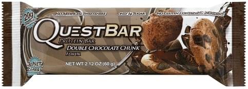 Quest Bar Double Chocolate Chunk Flavor Protein Bar - 2.12 oz