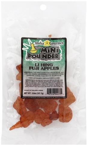 Aloha Gourmet Li Hing Fuji Apples 3 8 Oz Nutrition Information Innit