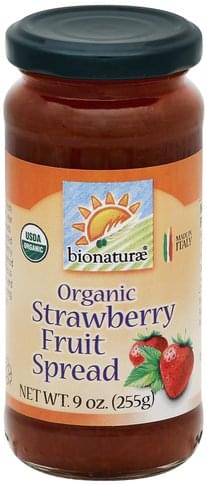 Bionaturae Organic, Strawberry Fruit Spread - 9 oz