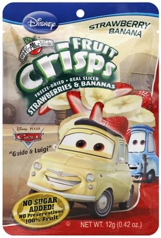 Brothers All Natural Strawberry Banana, Disney Pixar Cars, Guido & Luigi Fruit Crisps - 0.42 oz