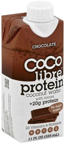 Coco Libre Protein, Chocolate Coconut Water - 11 oz