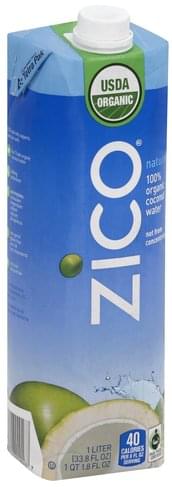Zico 100% Organic Coconut Water - 33.8 oz