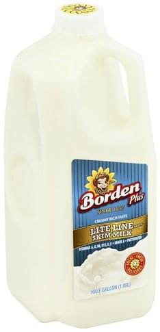Borden Lite Line, Skim Milk Milk - 0.5 gl
